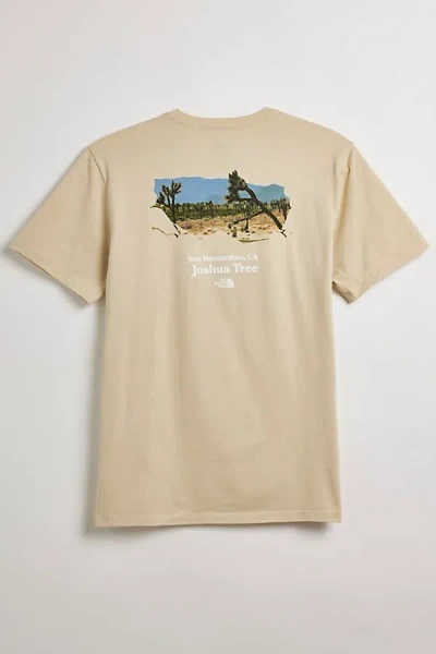 The North Face Joshua Tree Tee In Gravel, Men's At Urban Outfitters In Neutral