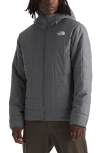 The North Face Junction Insulated Hooded Puffer Jacket In Smoked Pearl