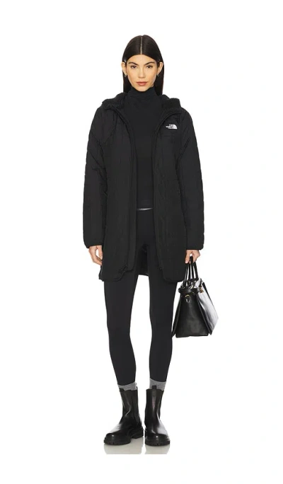 The North Face 连帽女装上衣户外跑步夹棉三合一夹克运动服徒步保暖外套 In Black