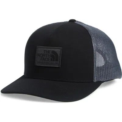 The North Face Keep It Patched Trucker Hat In Tnf Black/asphalt Grey