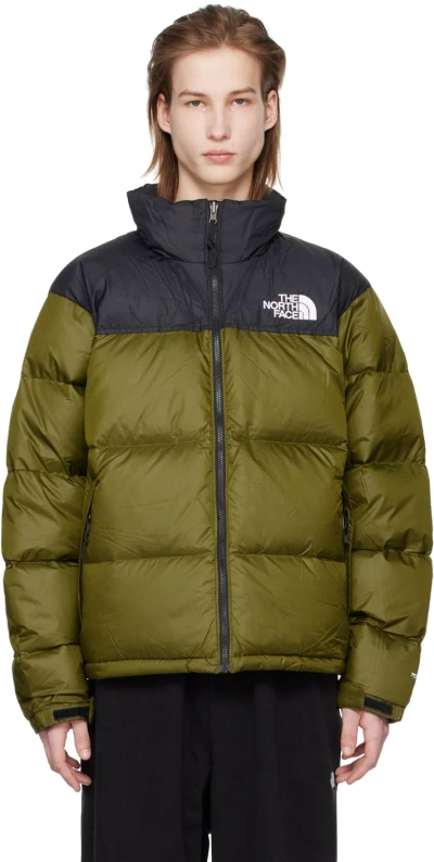 The North Face Khaki 1996 Retro Nuptse Down Jacket In Pib Forest Olive