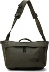 The North Face Khaki Base Camp Voyager Messenger Bag In Taupe Green/blk 4wc