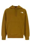 The North Face Khaki Cotton Blend Simple Dome Sweatshirt In Moosegreen
