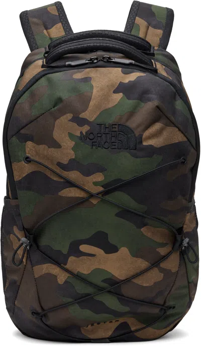 The North Face Khaki Jester Backpack In Kah Tnf Black Camo/t