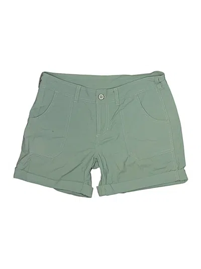 Pre-owned The North Face Khaki Shorts In Green