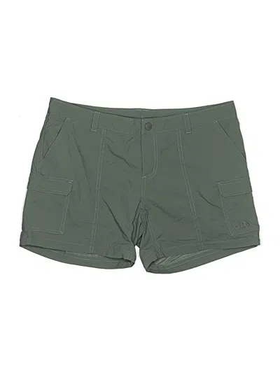 Pre-owned The North Face Khaki Shorts In Green