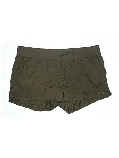 Pre-owned The North Face Khaki Shorts In Green