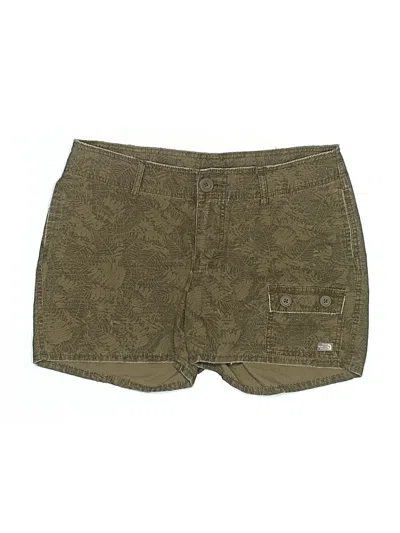 Pre-owned The North Face Khaki Shorts In Green