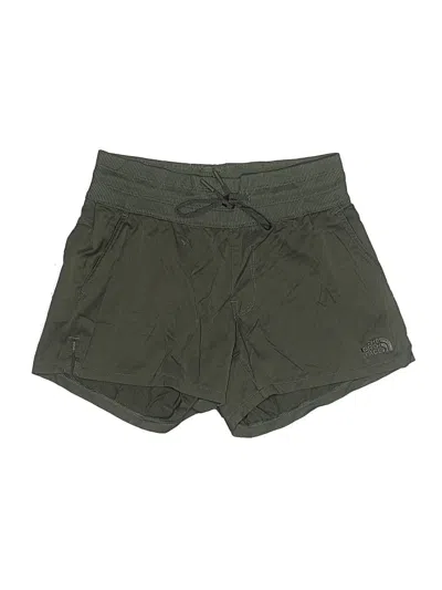 Pre-owned The North Face Khaki Shorts In Green