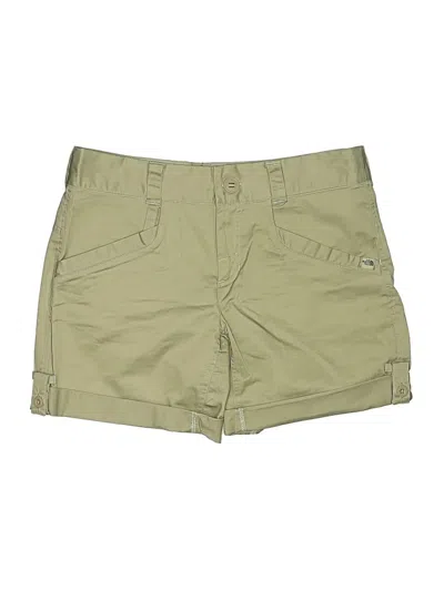Pre-owned The North Face Khaki Shorts In Green