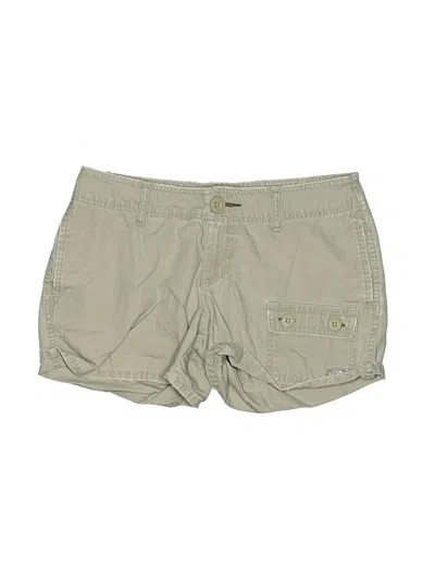 Pre-owned The North Face Khaki Shorts In Green