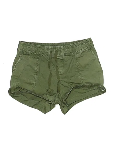 Pre-owned The North Face Khaki Shorts In Green