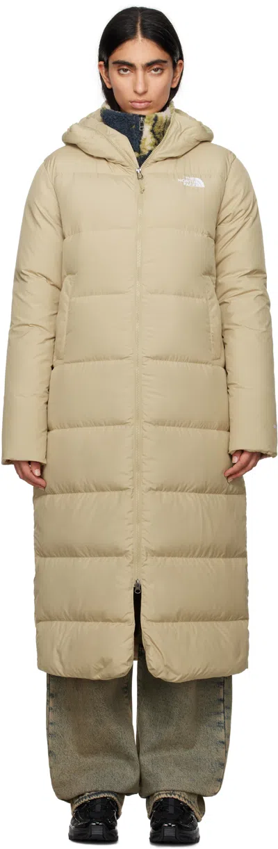 The North Face Khaki Triple C Down Parka In Lk5 Khaki Stone