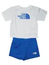 The North Face Kid Cotton Summer Set--tnfwht/heroblu