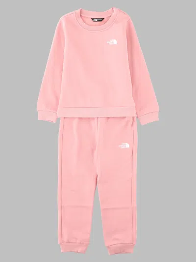 The North Face Kid Evolution Simpledome Crew Set Tnf In Pink