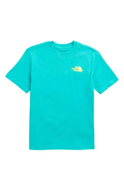 The North Face Kids' Adventure Cotton Graphic T-shirt In Geyser Aqua