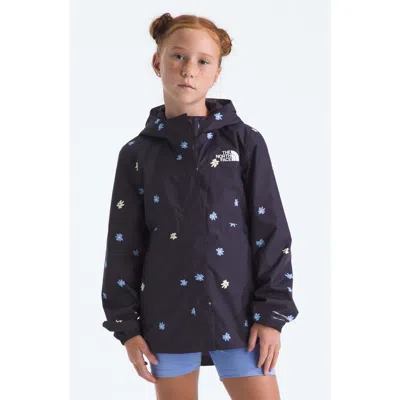 The North Face Kids' Antora Hooded Waterproof Rain Jacket In Blue