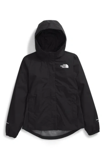 The North Face Kids' Antora Waterproof Rain Jacket In Black