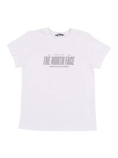 The North Face Kids B Reflective Logo Relaxed Ss Tee Tnf White