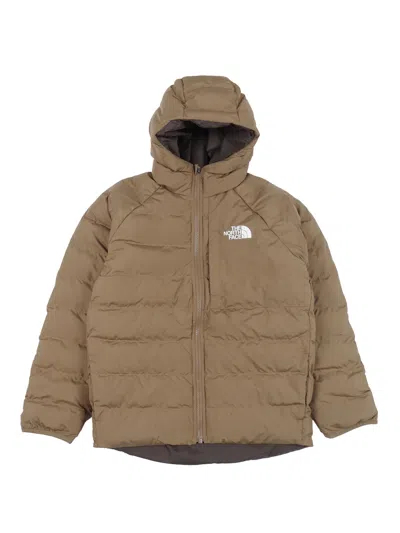 The North Face Kids B Reversible Perrito Hooded Jacket Cedar/new Taupe In Brown