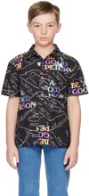 The North Face Kids Black Amphibious Big Kids Shirt In Black