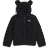 The North Face Kids' Campshire Ear Appliqué Fleece Zip Hoodie In Tnf Black