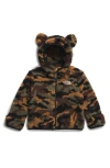 The North Face Babies'  Kids' Campshire Ears Fleece Zip Hoodie In Tnf Black Tnf Camo Small Print