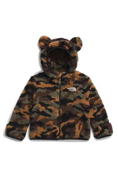 The North Face Kids' Campshire Ears Fleece Zip Hoodie In Tnf Black Tnf Camo Small Print