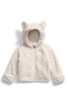The North Face Babies'  Kids' Campshire Ears Fleece Zip Hoodie In White Dune/sparkle