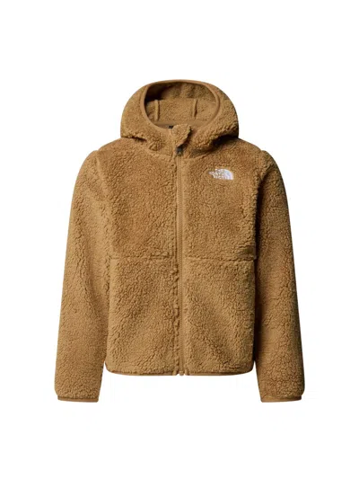 The North Face Kids Campshire Teddy Fleece Sweatshirt In Brown