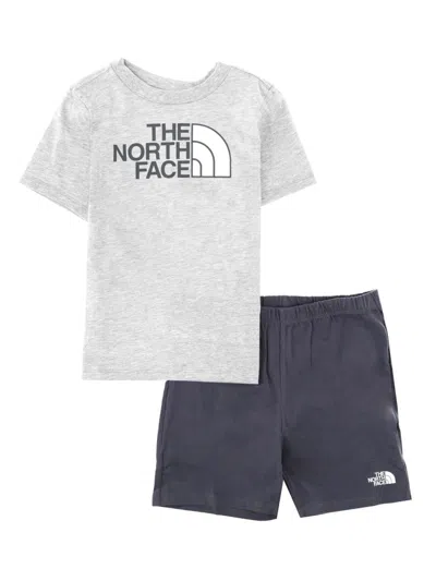 The North Face Kids Cotton Blend Two-piece Set In Multicolour