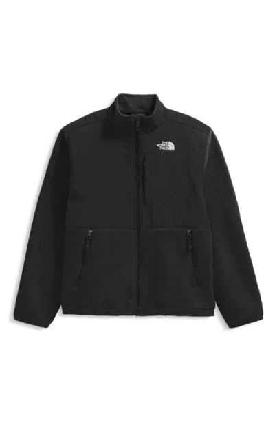 The North Face Kids' Denali Water Repellent Fleece Jacket In Black
