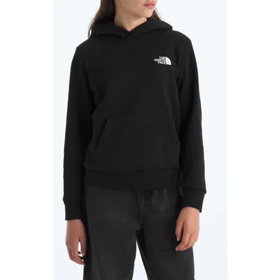 The North Face Kids' Evolution Cotton Blend Fleece Hoodie In Black
