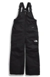 The North Face Kids' Freedom Insulated Waterproof Snow Bibs In Black