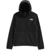 The North Face Kids' Glacier Polar Fleece Zip-up Hoodie In Black