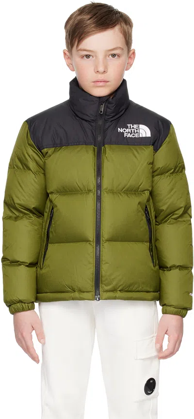 The North Face Kids' Logo刺绣填充夹克 In Green
