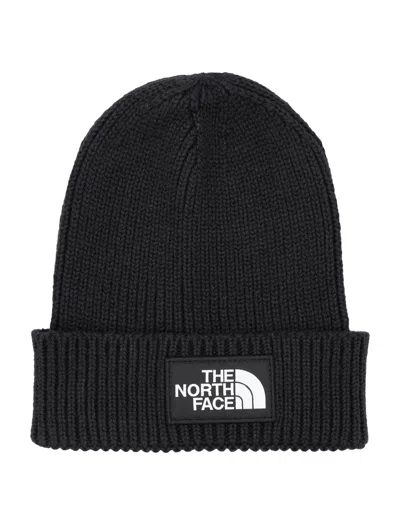 The North Face Kids Knit Beanie Hat In Nero