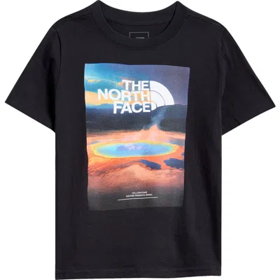 The North Face Kids' Landscapes Cotton Graphic T-shirt In Tnf Black