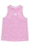 The North Face Kids' Never Stop Performance Tank In Cyber Pink Heather