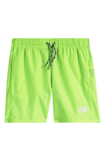 The North Face Kids' Never Stop Woven Shorts In Safety Green