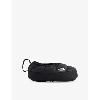 The North Face Nf Black/tnf White Kids' Nuptse Padded Mules Eur 30 / 12 Uk In Multi