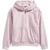 The North Face Kids' Osito High Pile Fleece Full Zip Hoodie In Pink