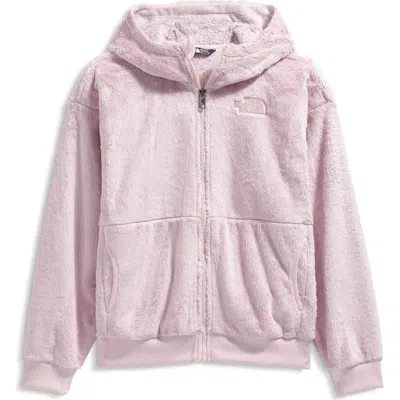 The North Face Kids' Osito High Pile Fleece Full Zip Hoodie In Pink