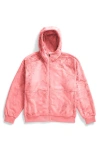 The North Face Kids' Osito High Pile Fleece Full Zip Hoodie In Terracotta