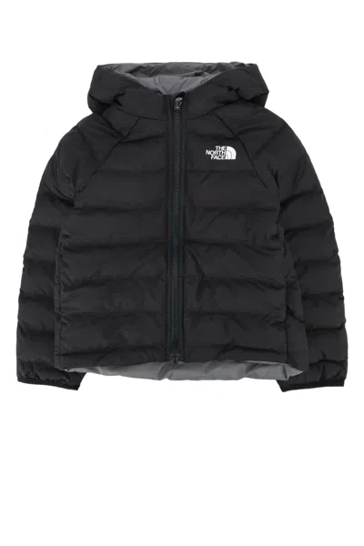 The North Face Kids Reversible Hooded Jacket With Puppy-style Design In Transparent