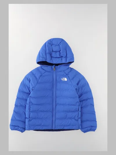 The North Face Kids Reversible Puppy-themed Sports Jacket In Blue