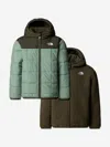 The North Face Kids Reversible Shasta Hooded Jacket In Multi