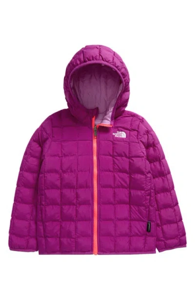 The North Face Kids' Reversible Thermoball™ Hooded Jacket In Deep