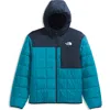 The North Face Kids' Shasta Water Repellent Reversible Hooded Jacket In Blue