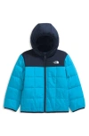 The North Face Kids' Shasta Water Repellent Reversible Hooded Jacket In Blue